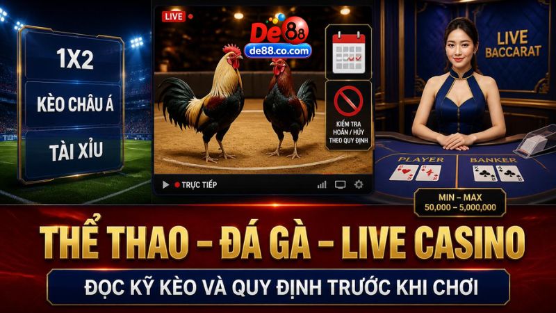 Trang chủ Thể thao trực tuyến và sự kiện live tại DE88