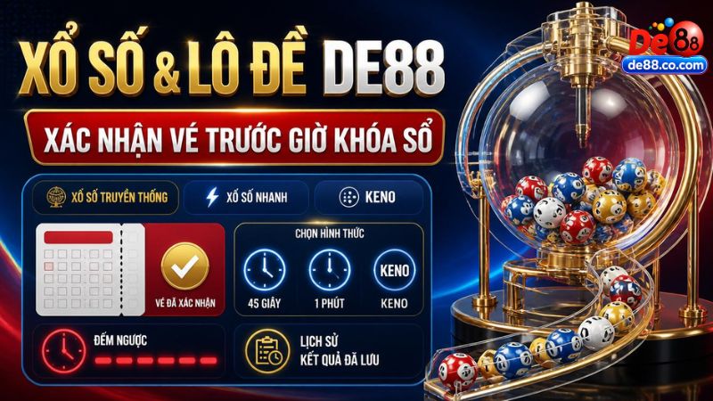 Trang chủ Xổ số và lô đề trực tuyến DE88