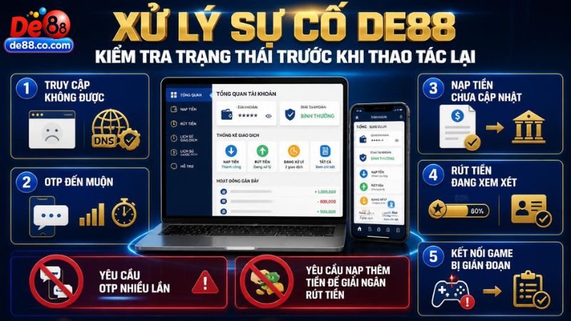 Trang chủ Hướng dẫn xử lý sự cố thường gặp tại DE88