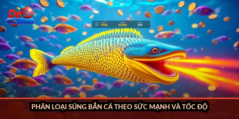 Phân loại súng bắn cá theo sức mạnh và tốc độ