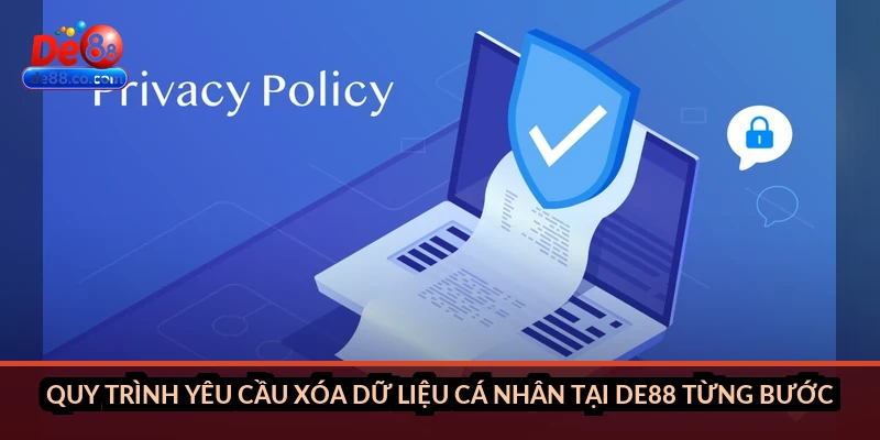 Quy trình yêu cầu xóa dữ liệu cá nhân tại DE88 từng bước