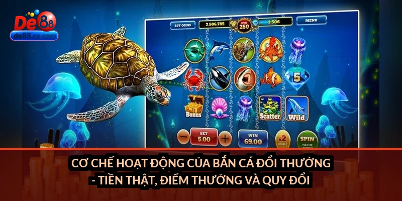 Cơ chế hoạt động của bắn cá đổi thưởng - tiền thật, điểm thưởng và quy đổi