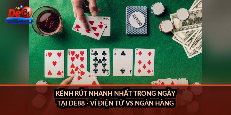 Kênh rút nhanh nhất trong ngày tại DE88 - ví điện tử vs ngân hàng