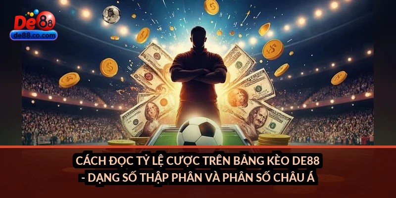 Cách đọc tỷ lệ cược trên bảng kèo DE88 - dạng số thập phân và phân số châu Á
