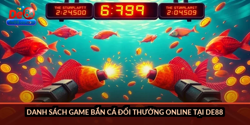 Danh sách game bắn cá đổi thưởng online tại DE88